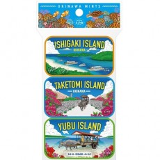 OKINAWA 민트캔 OKINAWA 민트캔 야에야마 버전 16g×3캔 세트