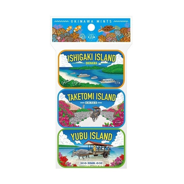 OKINAWA 민트캔 OKINAWA 민트캔 야에야마 버전 16g×3캔 세트