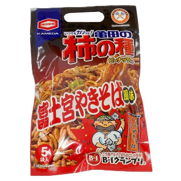 아지칼 카메다의 감의 씨 후지노미야 야키소바 맛 5봉투
