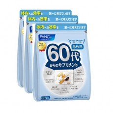 판클 FANCL 60대부터의 보충제 남성용(개 포장 30포×3봉 세트)