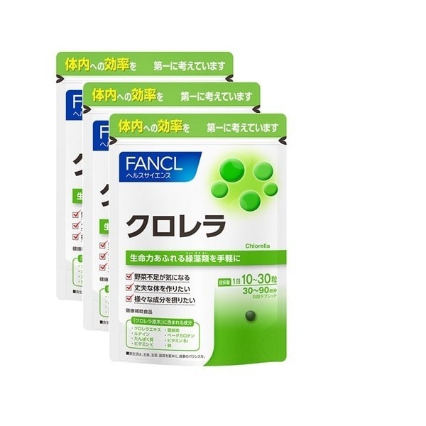 판클 FANCL 클로렐라 덕용 3봉 세트 90~270일분