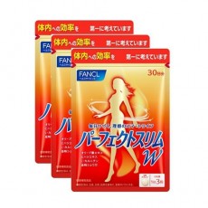 판클 FANCL 퍼펙트 슬림 W 90일분 덕용 3봉 세트 1봉(90립)×3