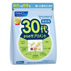 판클 FANCL 30대부터의 보충제 남성용(개 포장 30포 가제트봉투입)