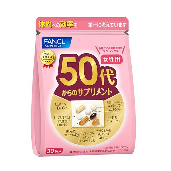 판클 FANCL 50대부터의 서플리먼트 여성용(개 포장 30포가제트봉투입)