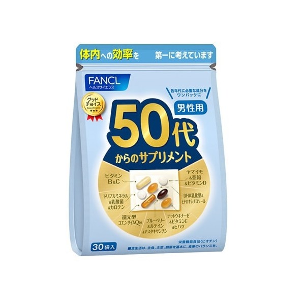 판클 FANCL 50대부터의 보충제 남성용(개 포장 30포 가제트봉투입)