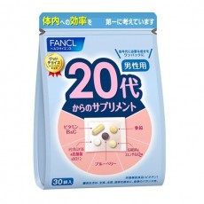 판클 FANCL 20대부터의 보충제 남성용(개 포장 30포가제트봉투입)