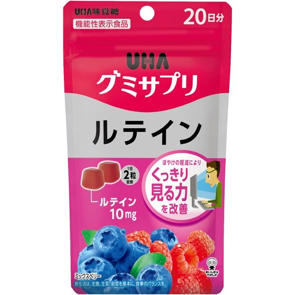 UHA 미각당 구미사프리 루테인 20 일분 [보충제]