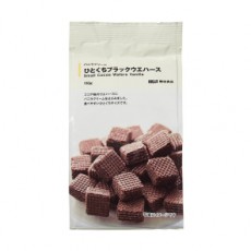 무인양품 블랙 웨하스 바닐라크림 110g 간식 군것질