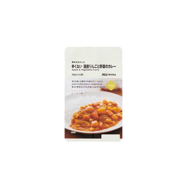 무인양품 레토르트 카레 매운맛 Lv.0 사과 채소 카레 180g