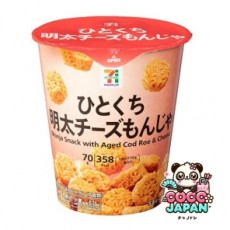 세븐일레븐 히토구찌 멘타이 치즈몬쟈 70g 일본 편의점 과자