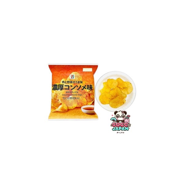 세븐일레븐 포테이토칩 농후 콘소메맛 65g 일본 편의점 과자
