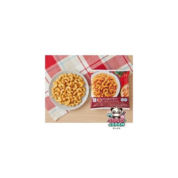 로손 1일분의 철분 카라멜콘 50g 일본 편의점 과자 스낵