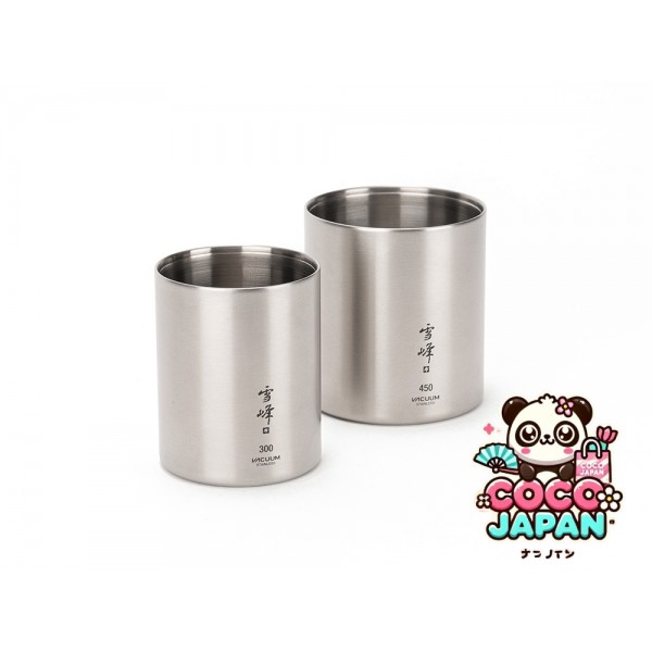 스노우피크 【LIMITED ITEM】진공 눈봉 스태킹 머그 300/450 매트 세트