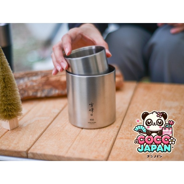 스노우피크 【LIMITED ITEM】진공 눈봉 스태킹 머그 300/450 매트 세트