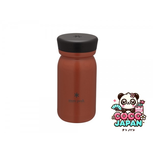 스노우피크 스테인레스 스틸 진공 병 타입 M350 레드 클레이