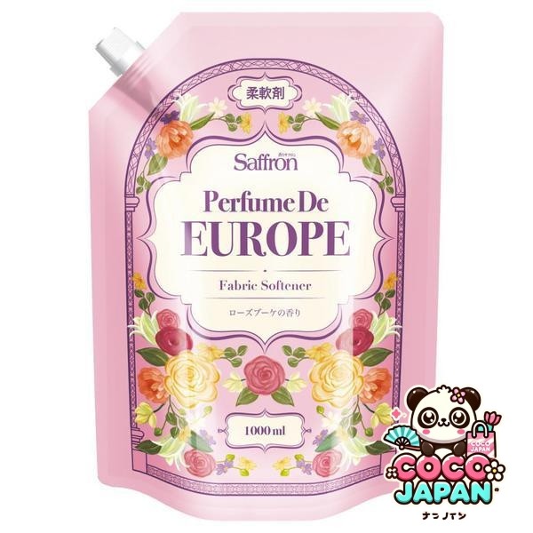 화장실 재팬 향기 사프론 유연제 퍼퓸드 유럽 로즈 부케의 향기 대용량 1000ml