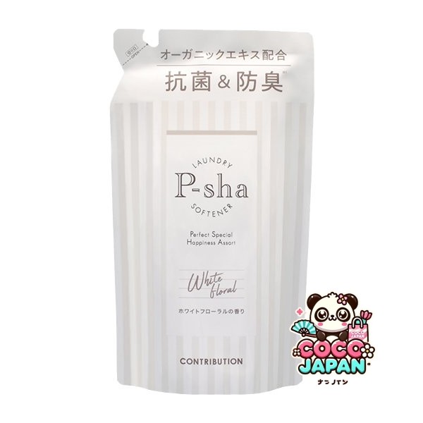 컨트리뷰션 CONTRIBUTION Nissy 프로듀스 유연제 P-sha(파샤) 화이트 플로럴의 향기 리필 480ml [유연제]