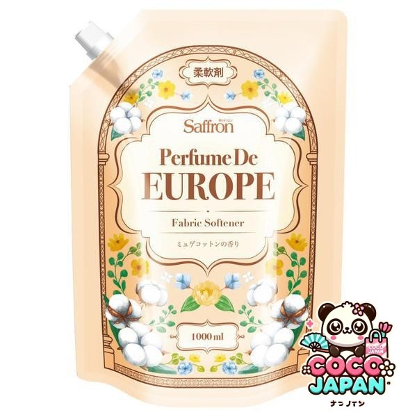화장실 재팬 향기 사프론 유연제 퍼퓸드 유럽 뮤게 코튼 향기 대용량 1000ml