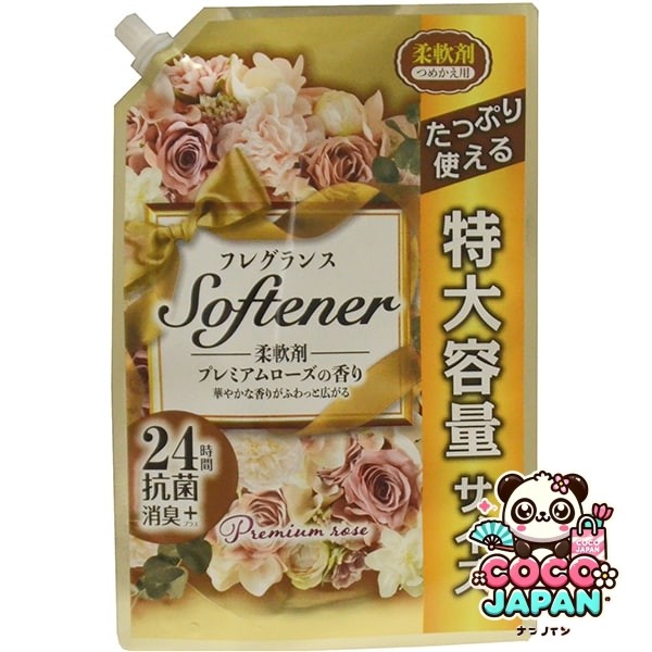 일본 합성 세제 NIHON DETERGENT MFG 니티고 향수 소프터 프리미엄 로즈의 향기 대용량 리필