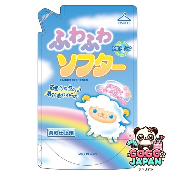 로켓 비누 awas 푹신푹신 소프터 마음 편한 꽃의 향기 리필 용 1500ml