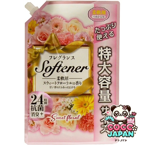 일본 합성 세제 NIHON DETERGENT MFG 니티고 향수 소프터 스위트 플로랄 향기 대용량 리필