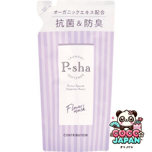 컨트리뷰션 CONTRIBUTION P-sha 유연제 플라워무스크의 향기 리필 480ml