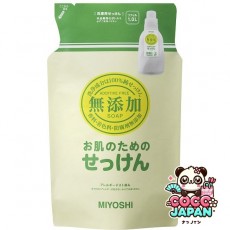 미요시 비누 무첨가 피부용 세탁용 액체 비누 리필 1000ml [액체 세제]