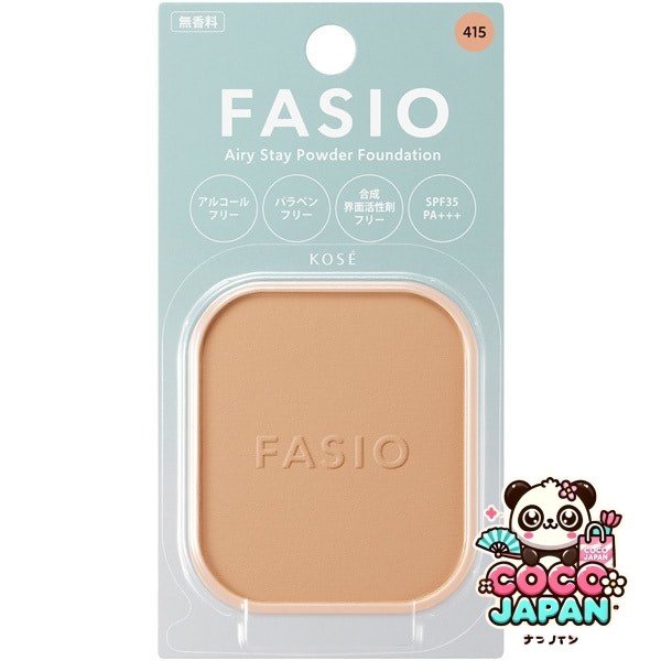 코세이 KOSE 파시오 FASIO 파시오 에어리 스테이 파우더 파운데이션 #415 건강 오클 [파우더 파운데이션]