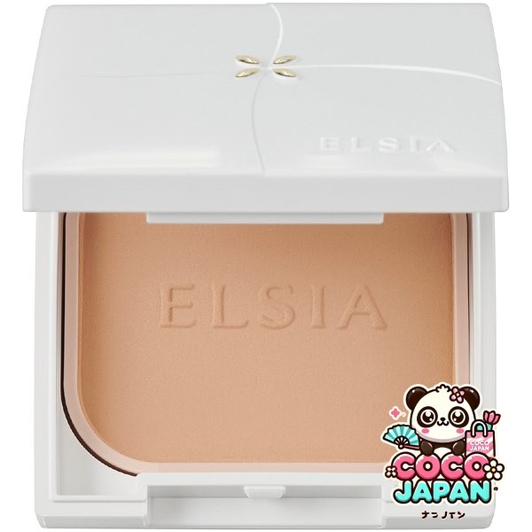 코세이 KOSE 엘시아 ELSIA 엘시아 플래티넘 화이트 커버 파운데이션 UV 케이스 첨부 #410 오클 [파우더 파운데이션]
