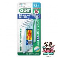 껌 GUM 껌・치간 브러쉬 L자형 10개입 사이즈 SS(2)