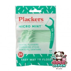 플래커스 Plackers 치과 치실 마이크로 클린 민트 맛 36 책 [치과 치실]