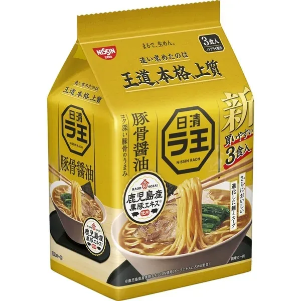 [nissin] 라왕 돼지뼈  봉지라면 3개입