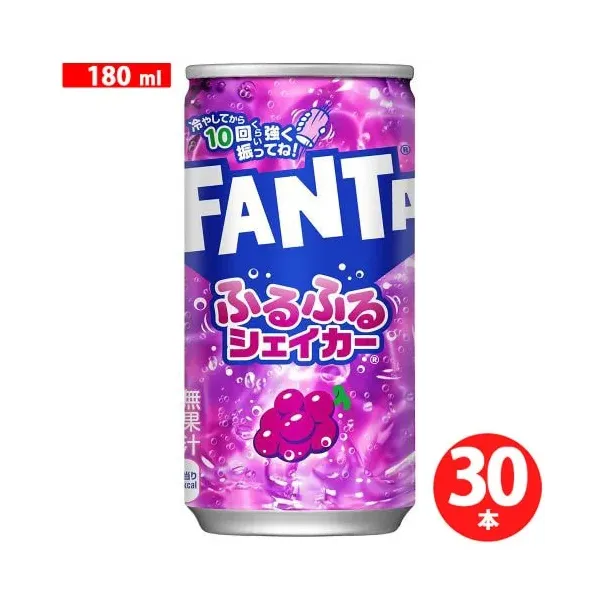 환타 후루후루 셰이커 포도 180ml×30개 [탄산 음료수]