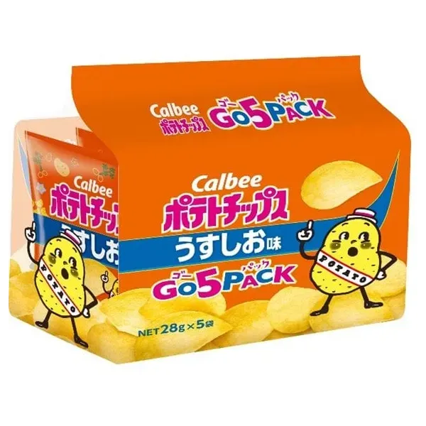 Calbee 칼비 칼비 감자칩 스스시맛 GO5PACK 28g×5봉