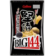 Calbee 칼비 딱딱한 감자 BIG 블랙 페퍼 144g