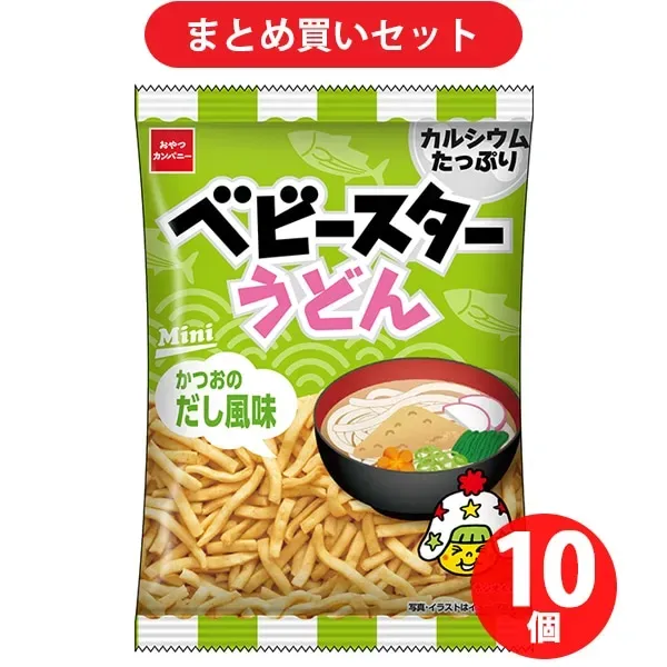간식 컴퍼니 베이비 스타 우동 가다랭이 맛 20g 10개 세트