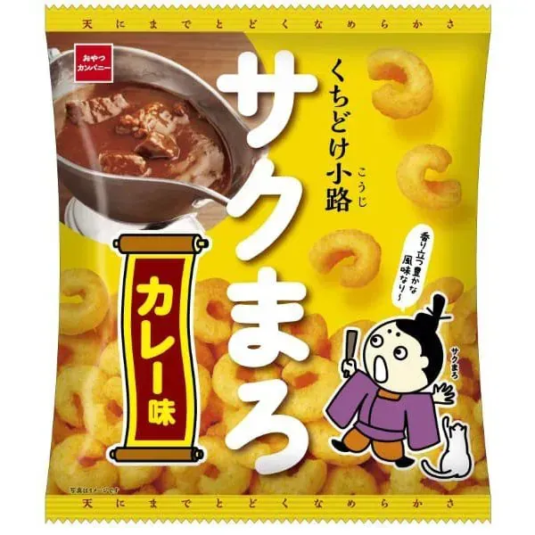 간식 회사 쿠치 도케 코지 사쿠 마로 카레 맛 52g