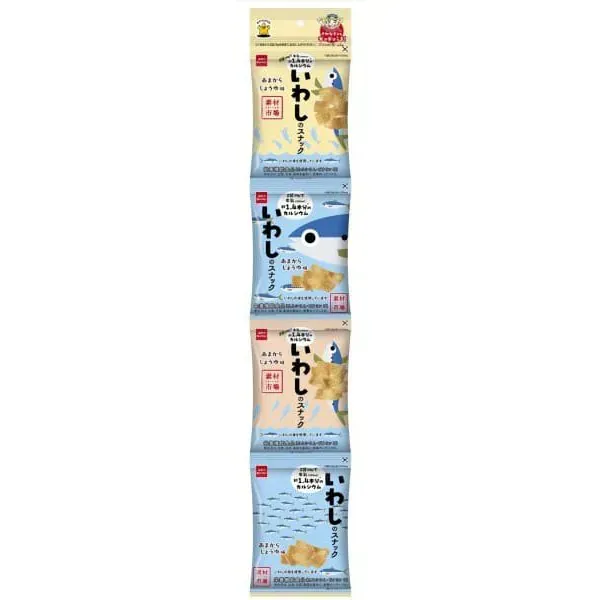 간식 컴퍼니 소재 시장 이와시 스낵 아마카라 간장 맛 4연 56g