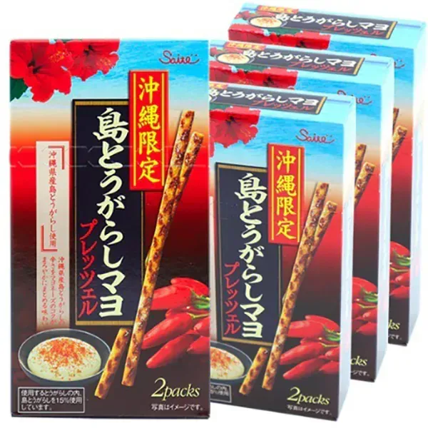 사이토 제과 오키나와 한정 섬 토가라시 프레첼 45g×4상자