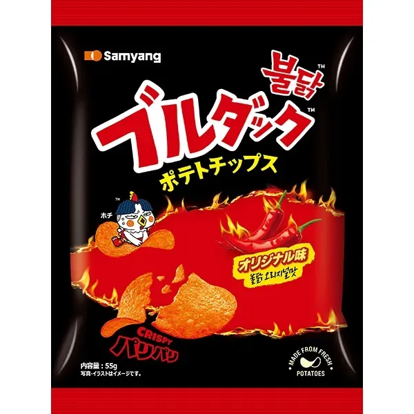 Sanyo Japan Bulldak 감자 칩 오리지널 맛 55g