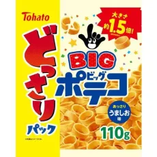 히가시 비둘기 Tohato 묵직한 팩 포테코 우마시 맛 110g