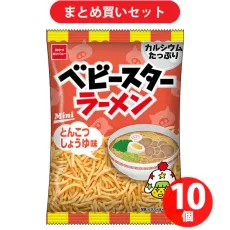 간식 컴퍼니 베이비 스타 라면 돈코츠 간장 맛 20g 10개 세트