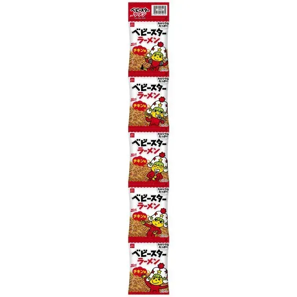 간식 컴퍼니 베이비 스타 라면 치킨 맛 5연 후크 95g