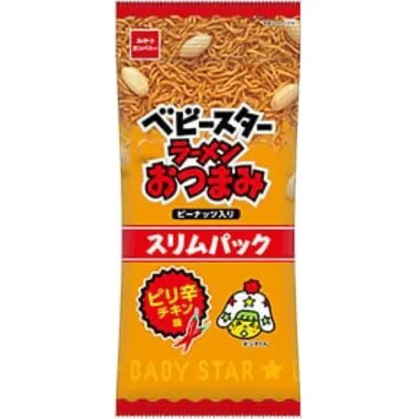 간식 회사 베이비 스타 라면 안주 슬림 팩 매운 닭고기 맛 52g