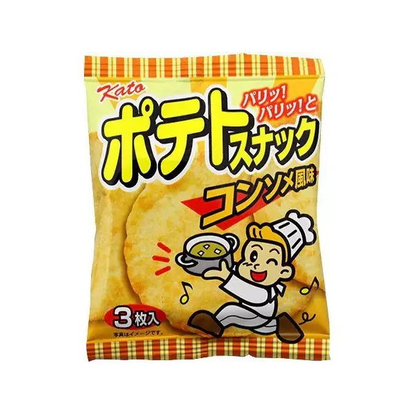 카토 제과 감자 스낵 콩소메 맛 3장×20봉