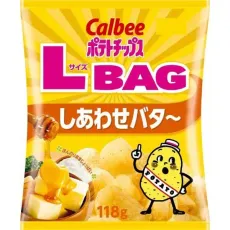 Calbee 칼비 감자칩 L 사이즈 BAG 시어와 버터~118g