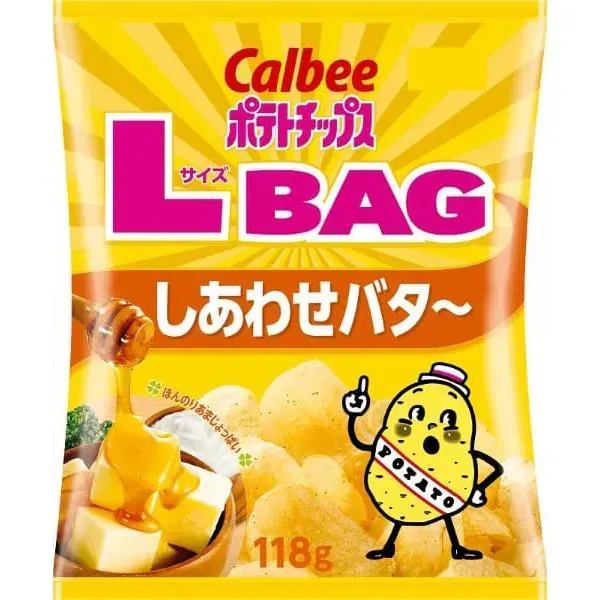 Calbee 칼비 감자칩 L 사이즈 BAG 시어와 버터~118g