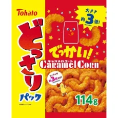 히가시 비둘기 Tohato 흠뻑 팩 캐러멜 콘 114g