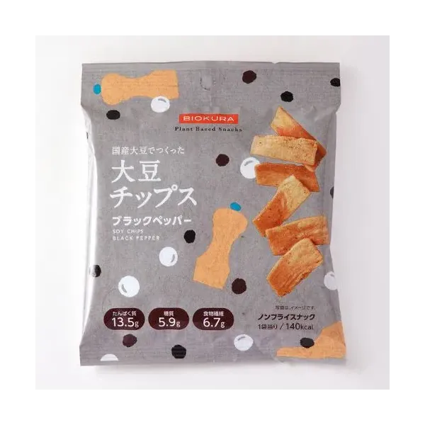 비오쿠라 BIOKURA 간장 칩 블랙 페퍼 35g