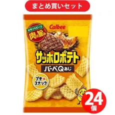 칼비 삿포로 감자 바베 Q 아지 24g [24 개 세트]